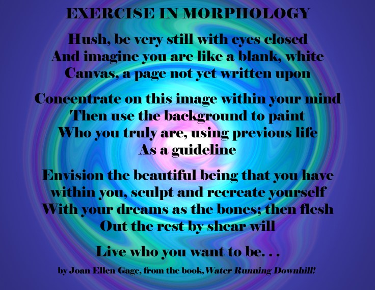 Exercise in Morphology Poem by JEG