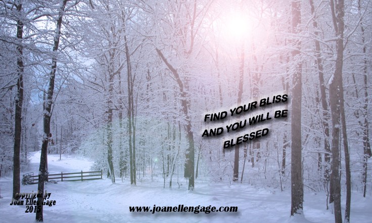 Snow scene with quote JEG