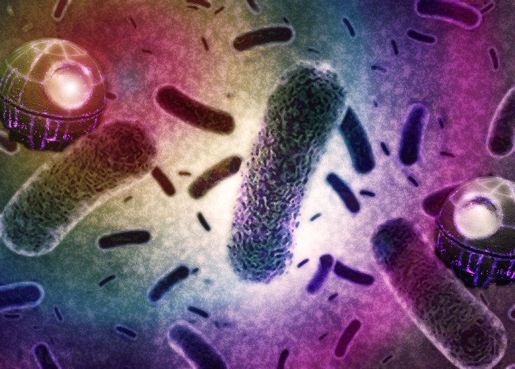 Bacteria with death star glow multi